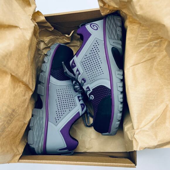 Nautilus Safety Footwear Zephyr CT Grey Purple Women's Size 4 D Wide New w Box - Picture 11 of 12
